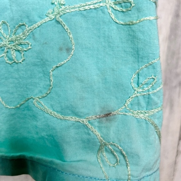 Sandy Starkman Vintage Women's Long Sleeve Floral Embroidered Top Blue Size XL - Picture 14 of 15